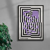 Mind Maze #2 contemporary wall art print by Lou Wang - sold by DROOL