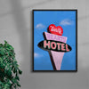 Lonely Hearts Hotel contemporary wall art print by Laurie Campbell - sold by DROOL