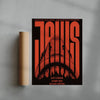 JAWS contemporary wall art print by Justyna Frąckiewicz - sold by DROOL