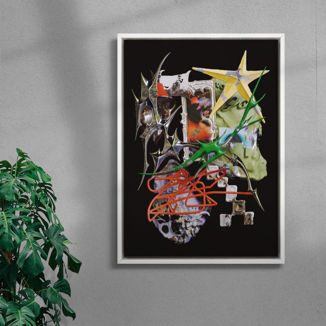 Phantom Route contemporary wall art print by Kitasavi - sold by DROOL