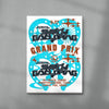 MENSLIES Galloping Grand Prix contemporary canvas art print by MENSLIES - sold by DROOL