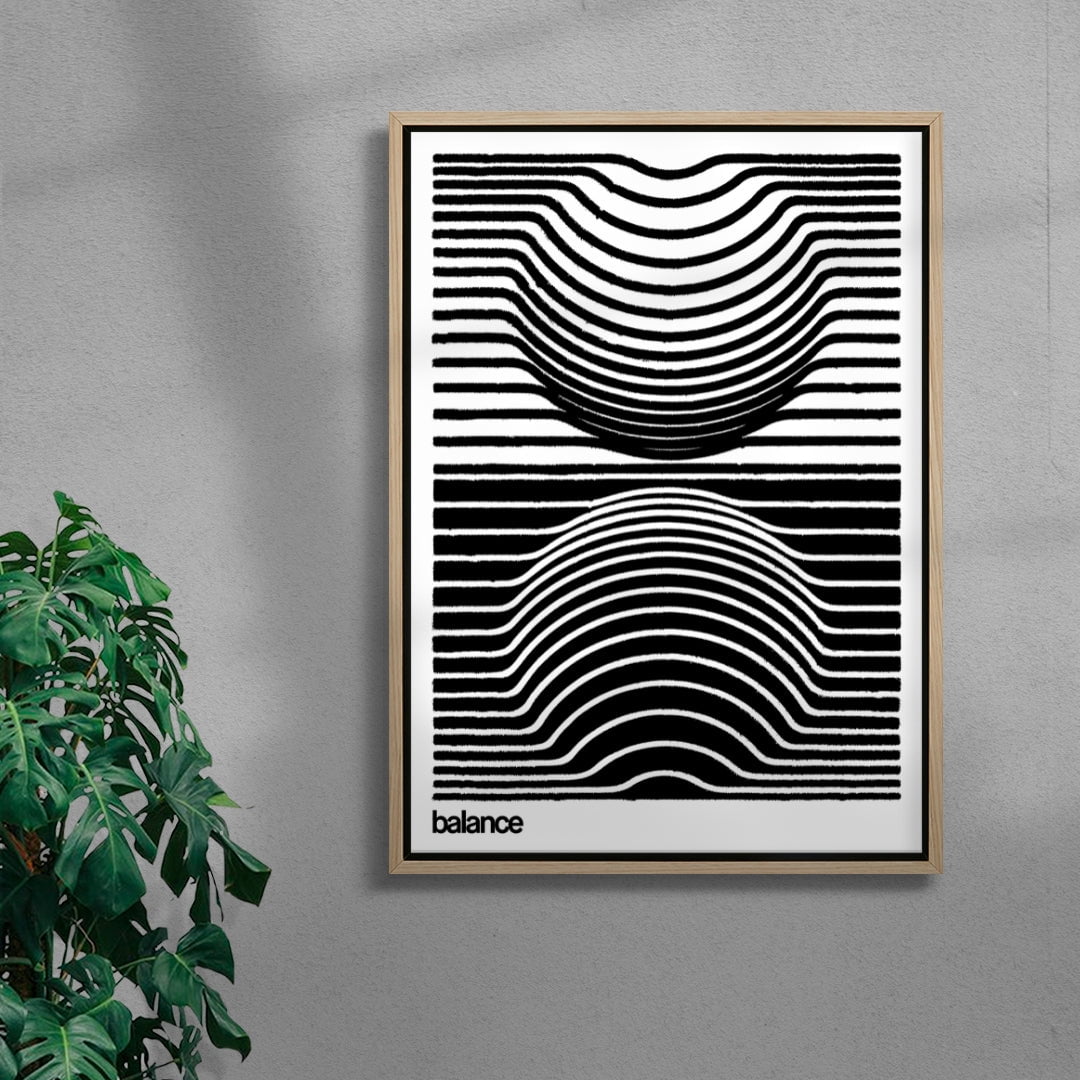 Harmonic Balance contemporary wall art print by Adam Foster - sold by DROOL