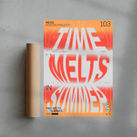 Thumbnail for Time Melts In Summer contemporary wall art print by MEDG - sold by DROOL