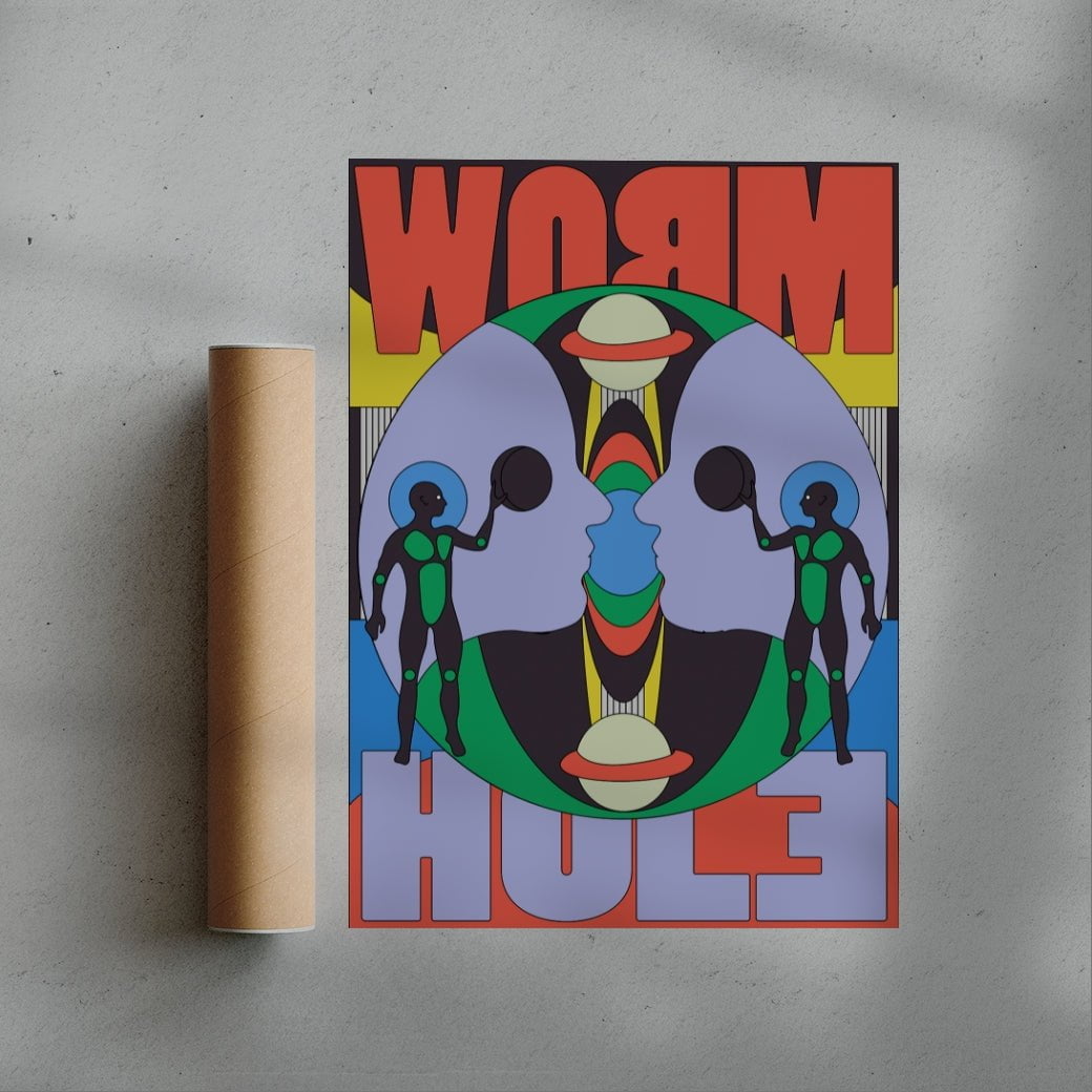 Worm Hole contemporary wall art print by Reza Hasni - sold by DROOL