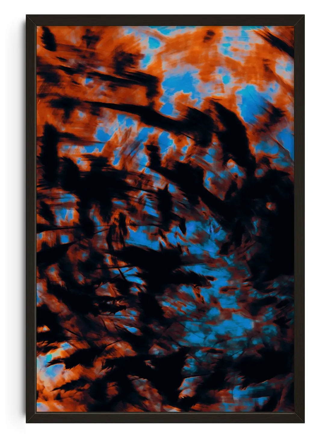 Microscope contemporary wall art print by Omar Belattar - sold by DROOL