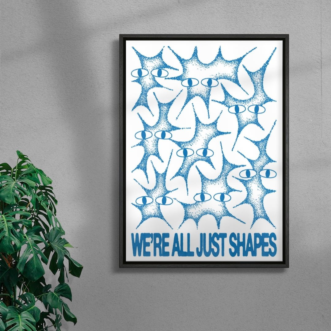 Shapes contemporary wall art print by Alexander Khabbazi - sold by DROOL