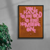 Number One contemporary wall art print by Pavel Ripley - sold by DROOL