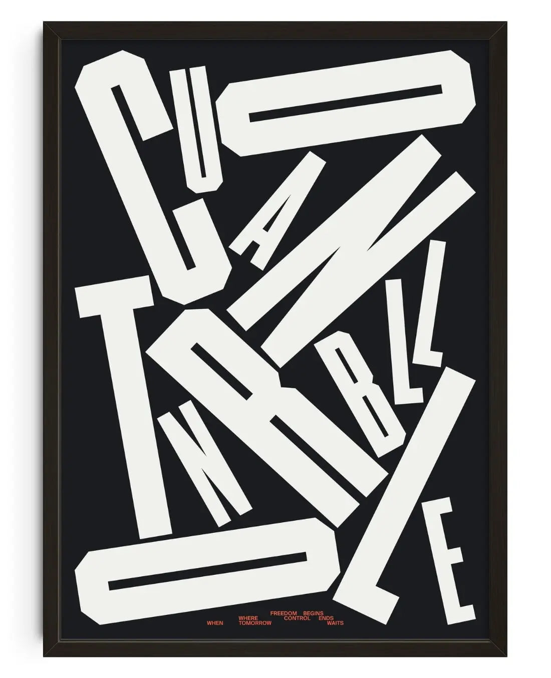 UNCONTROLLABLE contemporary wall art print by Xtian Miller - sold by DROOL
