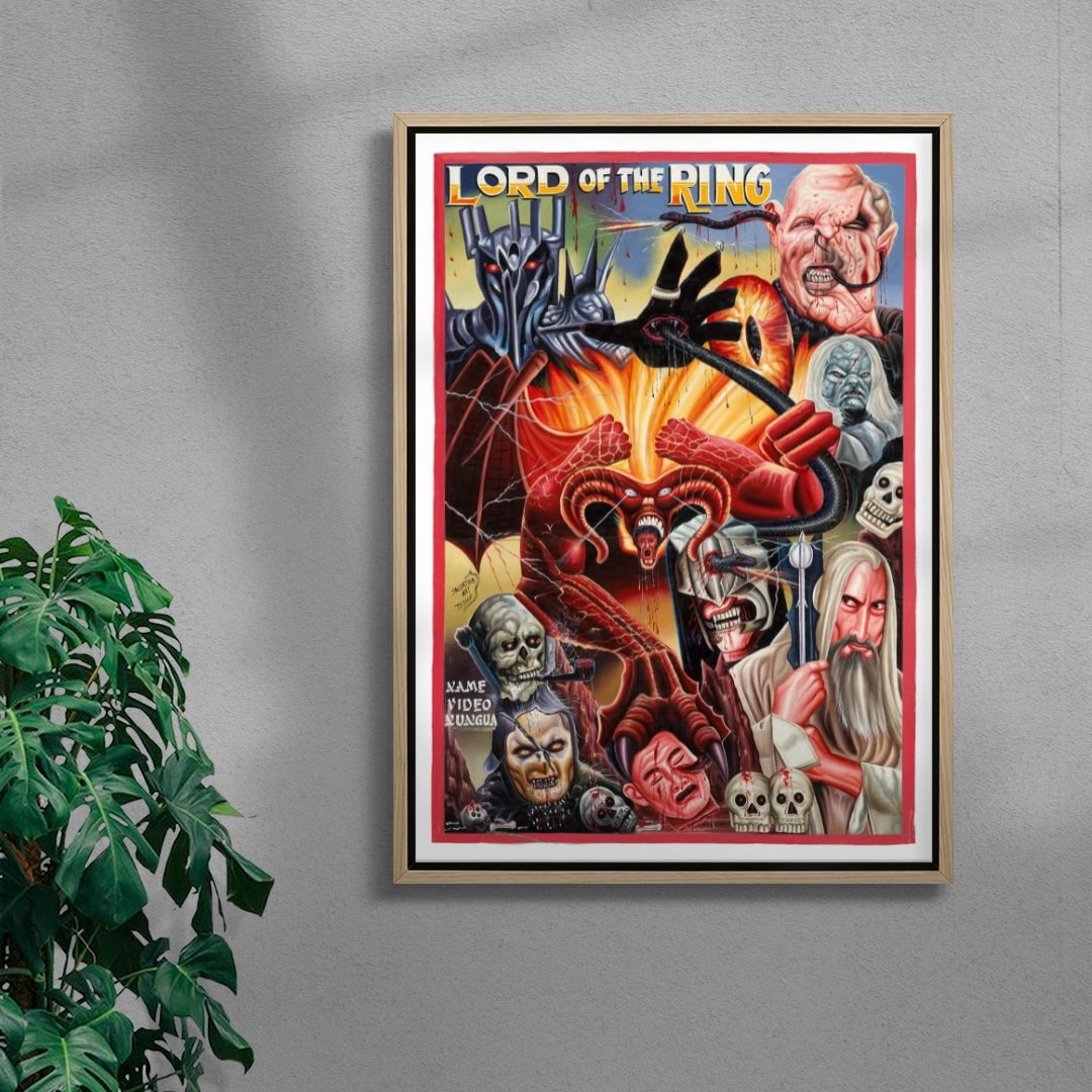Lord of the Rings contemporary wall art print by Deadly Prey - sold by DROOL