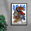 Yokai contemporary wall art print by Othman Zougam - sold by DROOL