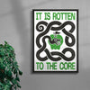 ROTTEN TO THE CORE contemporary wall art print by Alexander Khabbazi - sold by DROOL