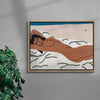 Figure In Repose no 5 contemporary wall art print by Colby Edwards - sold by DROOL