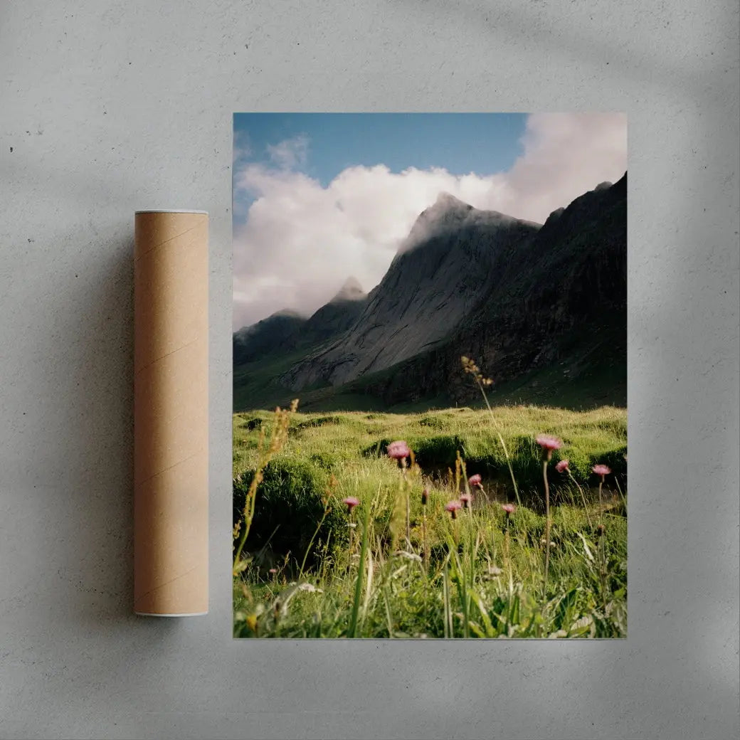 Misty Mountain contemporary wall art print by Hannes Becker - sold by DROOL