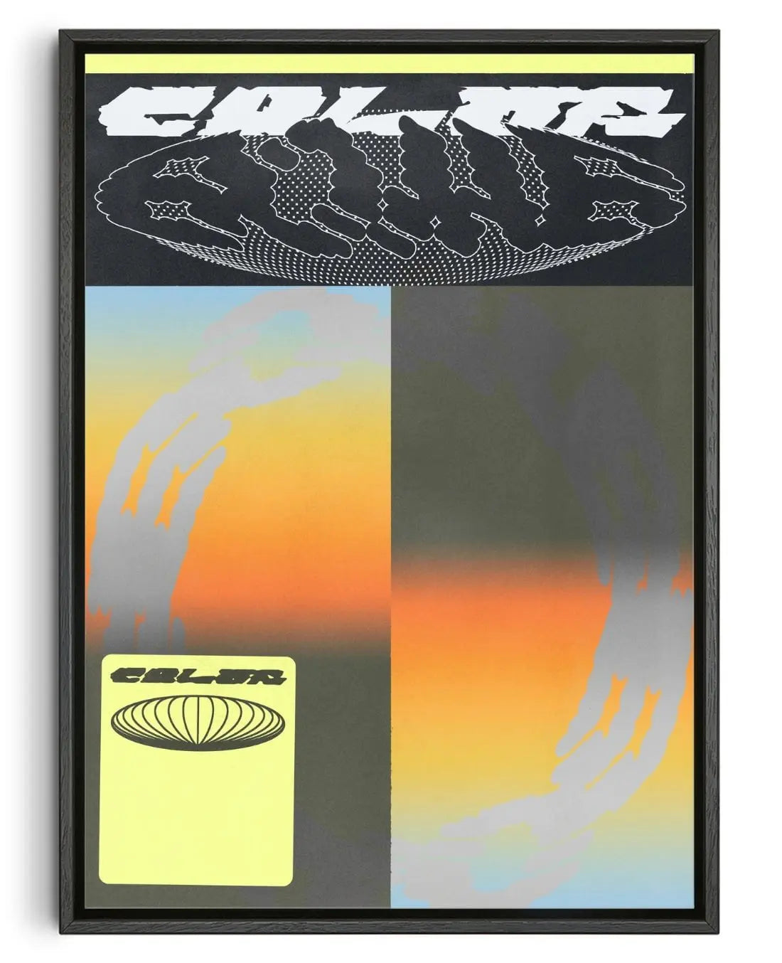 Color Bomb contemporary wall art print by Jules Bigot - sold by DROOL