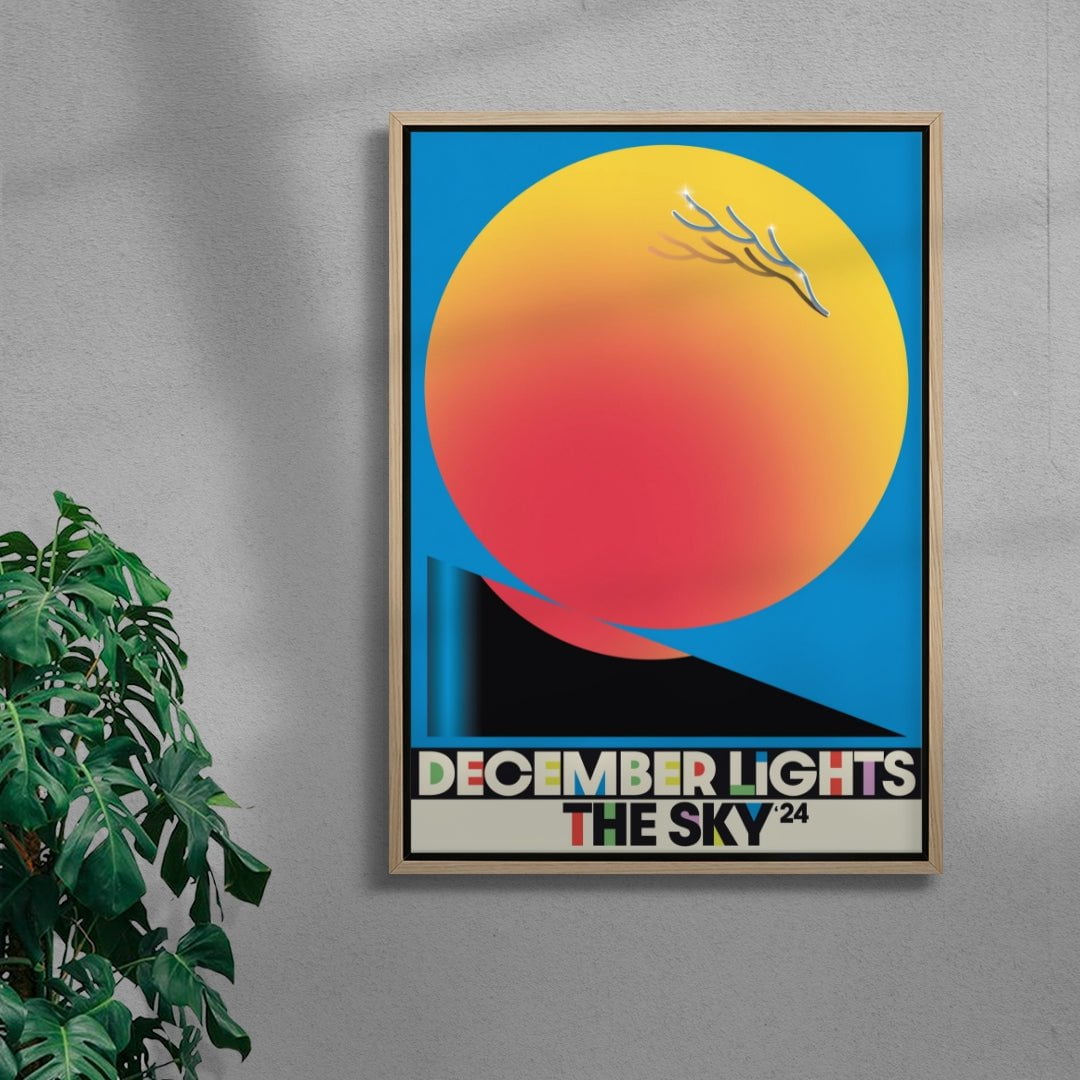 December Lights the Sky contemporary wall art print by Sandro Rybak - sold by DROOL