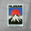 Fujisan contemporary wall art print by Othman Zougam - sold by DROOL
