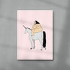 Unicorn contemporary wall art print by Donald Sanger - sold by DROOL