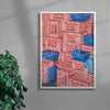 Thank You But No. 50 Bags contemporary wall art print by Daukantė - sold by DROOL