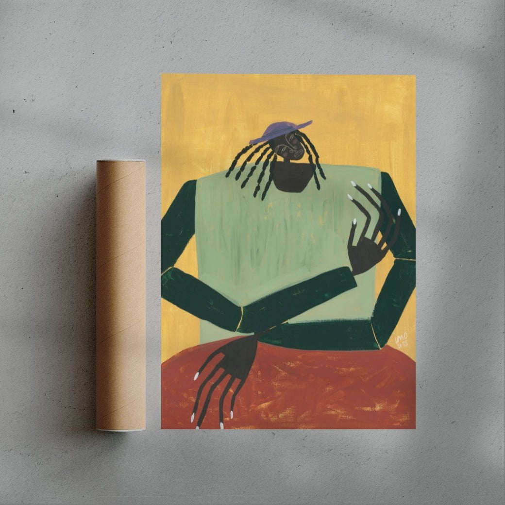Wait a Minute contemporary wall art print by Studio IMO - sold by DROOL