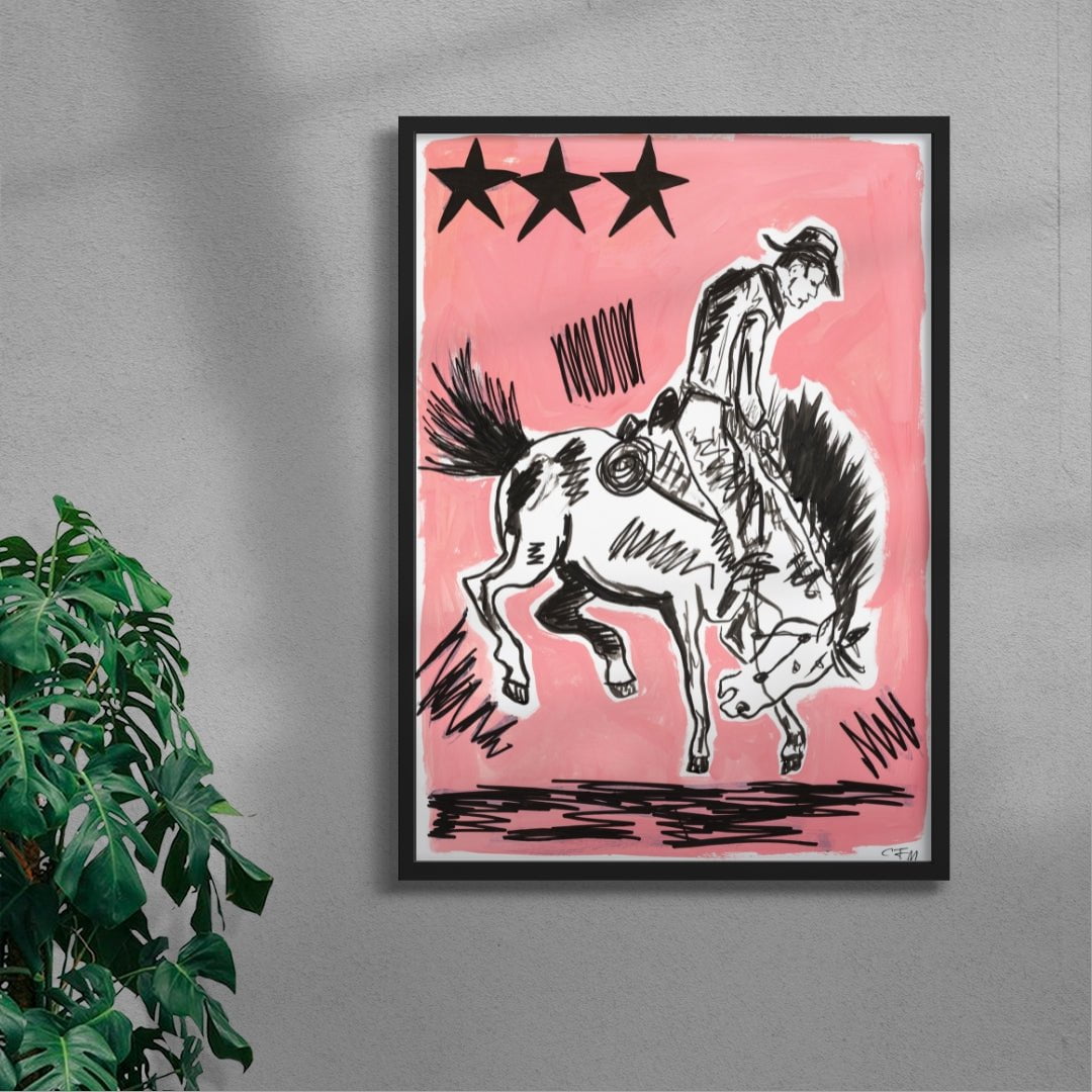 Rodeo contemporary wall art print by Caitlin Flood-Molyneux - sold by DROOL