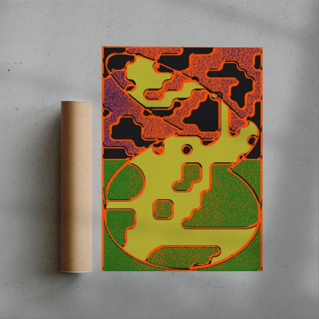 Shape & Color Study One contemporary wall art print by Casiel Checoni - sold by DROOL