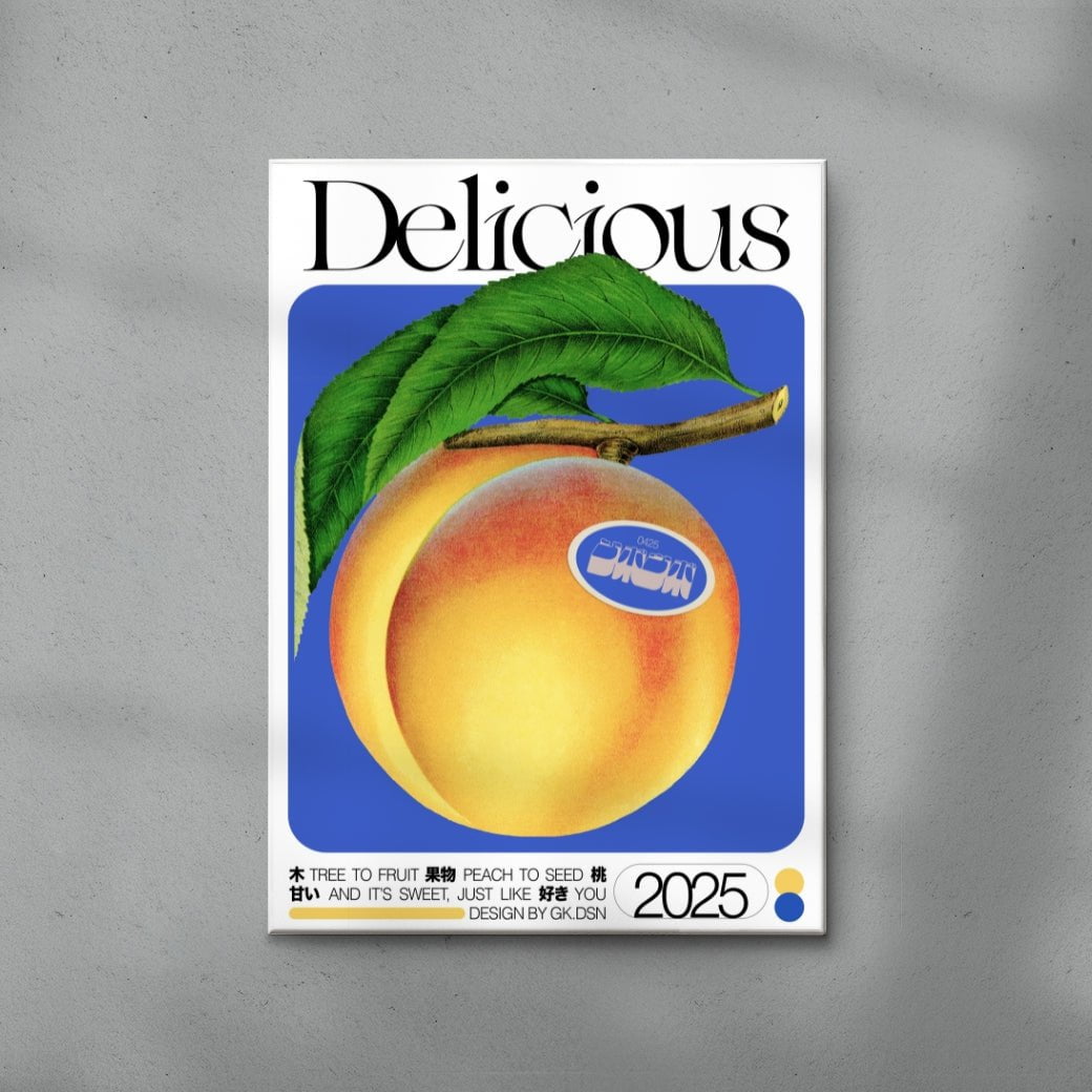 Delicious contemporary wall art print by George Kempster - sold by DROOL
