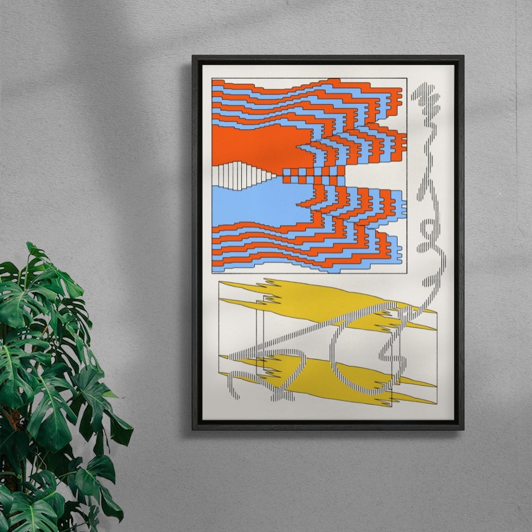 Meaning contemporary wall art print by Tristan Huschke - sold by DROOL