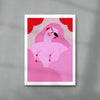 Flirty contemporary wall art print by Kissi Ussuki - sold by DROOL