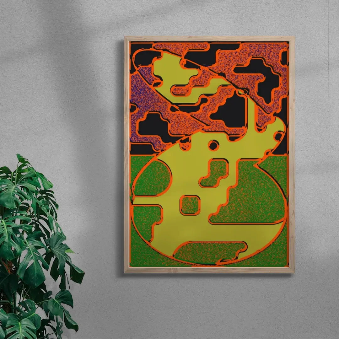 Shape & Color Study One contemporary wall art print by Casiel Checoni - sold by DROOL
