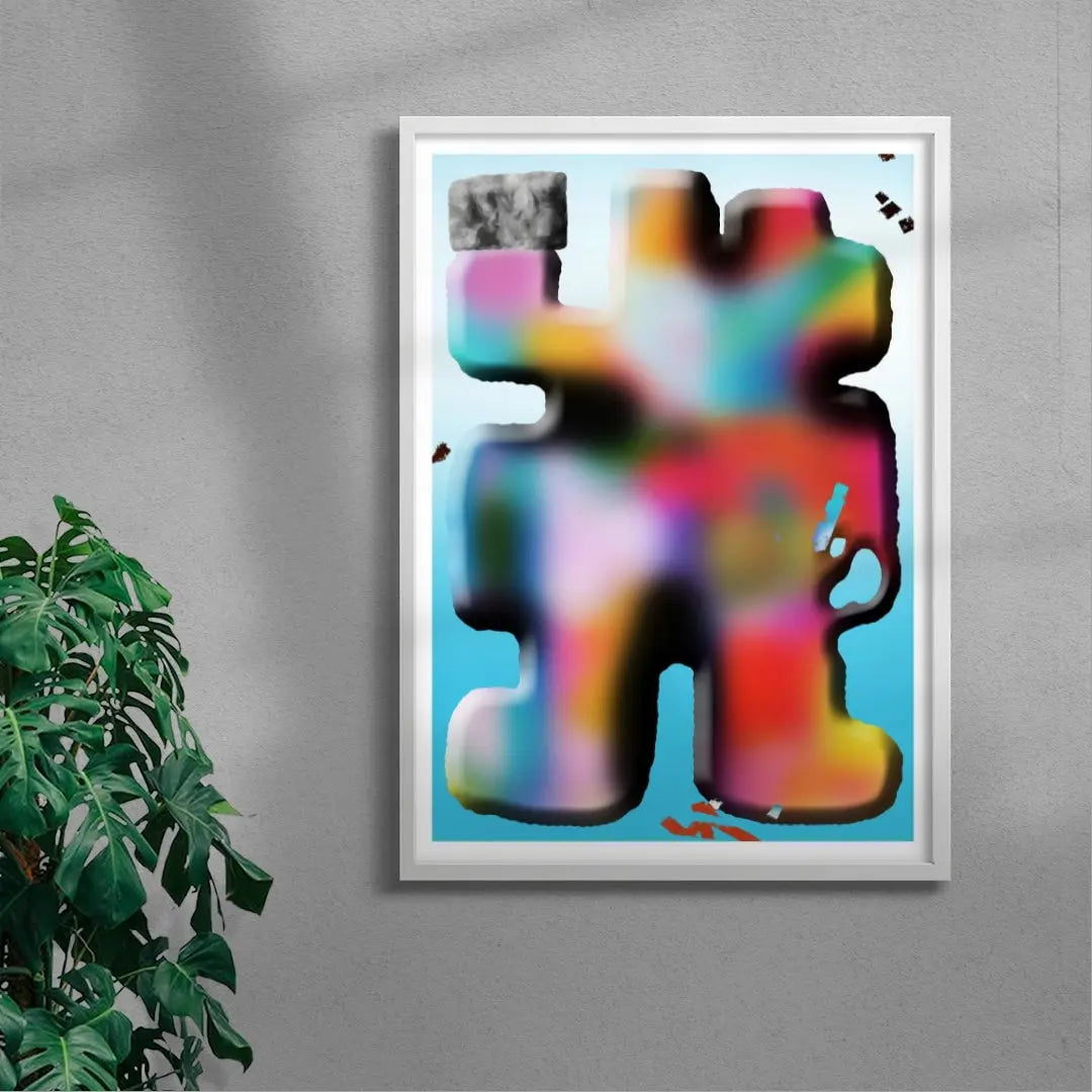 The Stone Finder contemporary wall art print by Jorge Santos - sold by DROOL