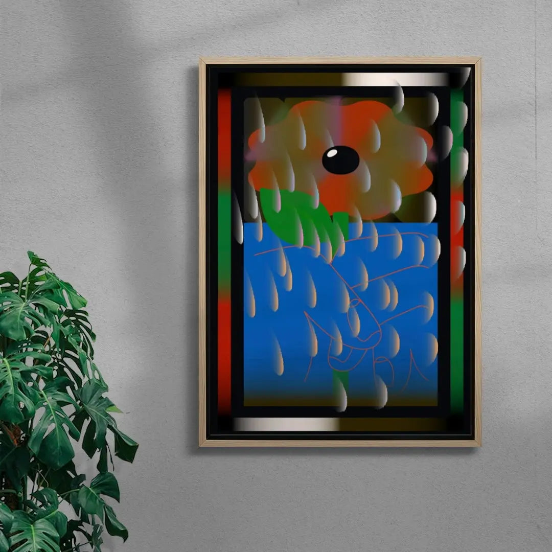 FLOWER HAND contemporary wall art print by Thomas Hedger - sold by DROOL
