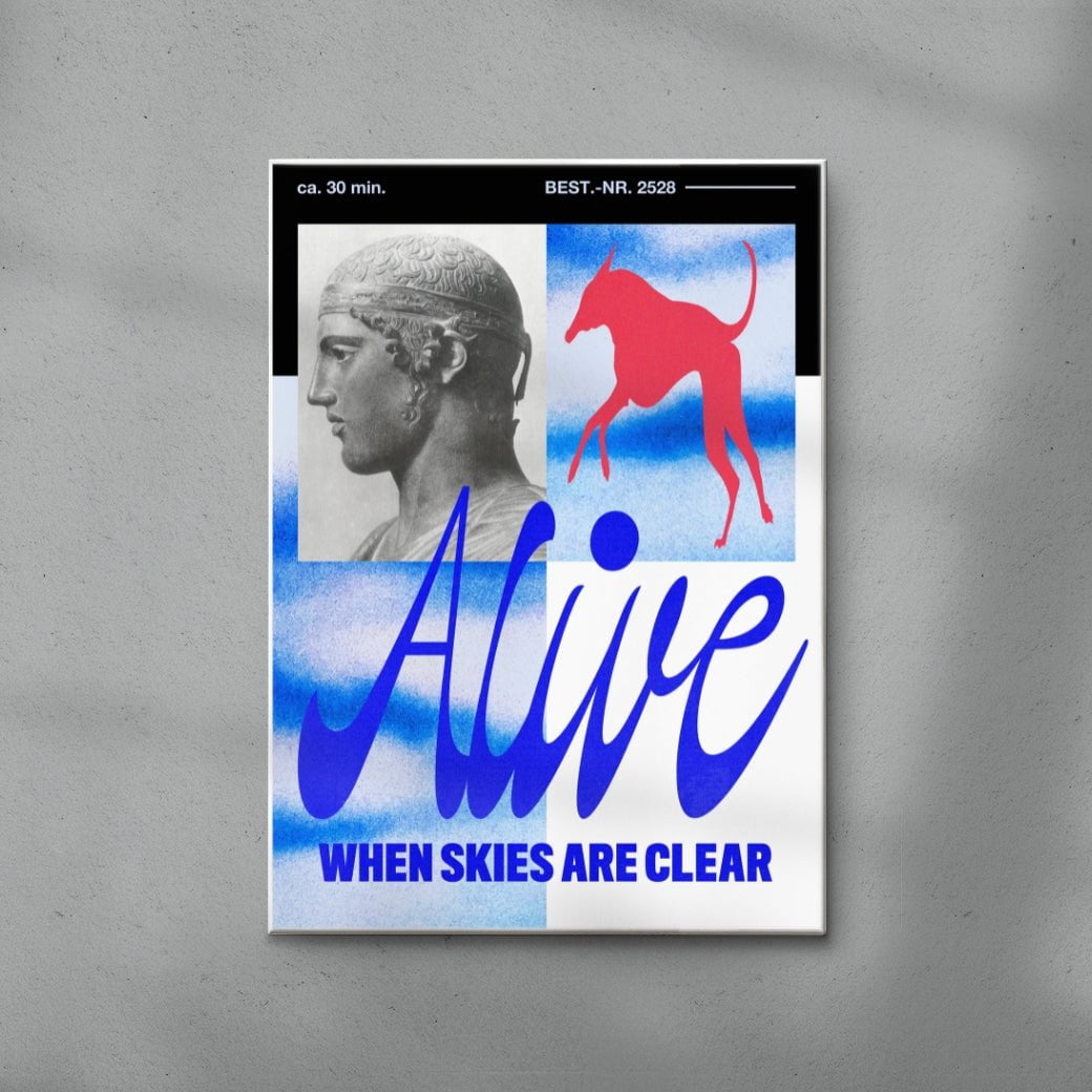 Alive contemporary wall art print by Morgan Hislop - sold by DROOL