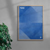 Dream in Blue contemporary wall art print by Henry M. - sold by DROOL