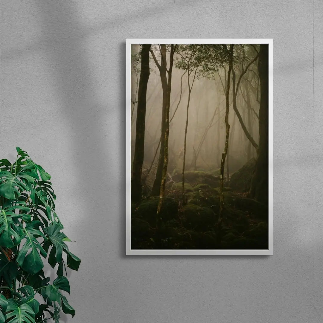 Lurking contemporary wall art print by Marine Toux - sold by DROOL