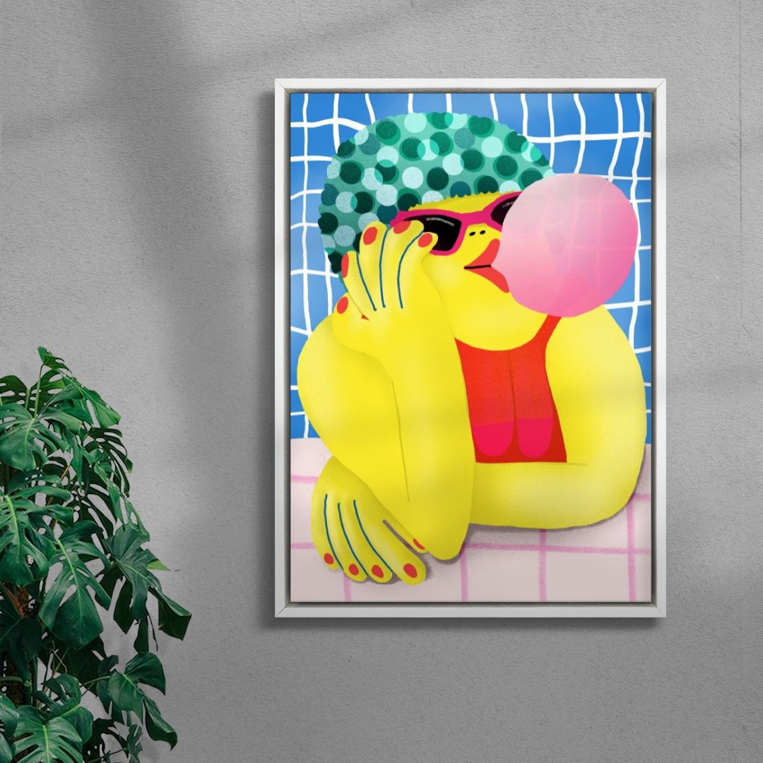 Siesta Frizzante contemporary wall art print by Nina Bachmann - sold by DROOL