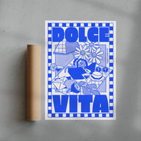 Thumbnail for Dolce Vita contemporary wall art print by Paolinoshka - sold by DROOL