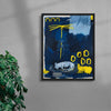 Rain dogs contemporary wall art print by Billy Bagilhole - sold by DROOL