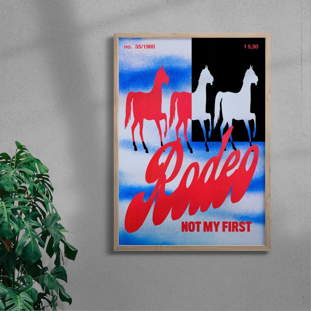 Rodeo contemporary wall art print by Morgan Hislop - sold by DROOL