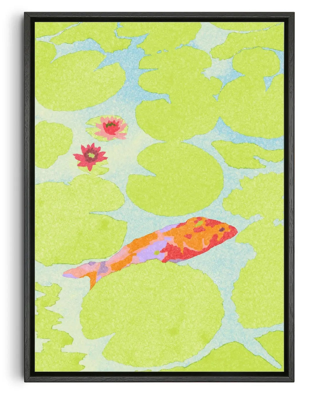 Monet‘s Pond, Gifu contemporary canvas print by Lily Kong - sold by DROOL