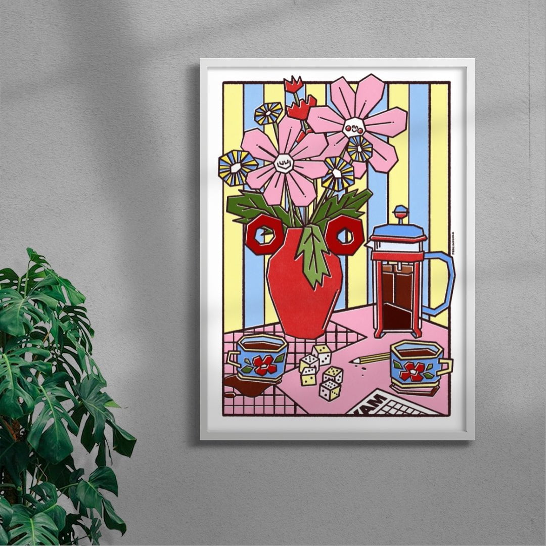 Après midi contemporary wall art print by Paolinoshka - sold by DROOL
