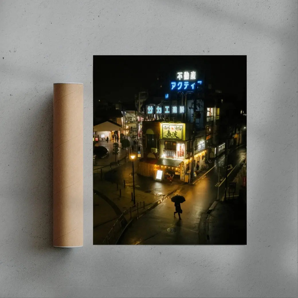 Nights in Japan contemporary wall art print by Tyler Glass - sold by DROOL