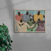 Group Chat contemporary wall art print by Studio IMO - sold by DROOL