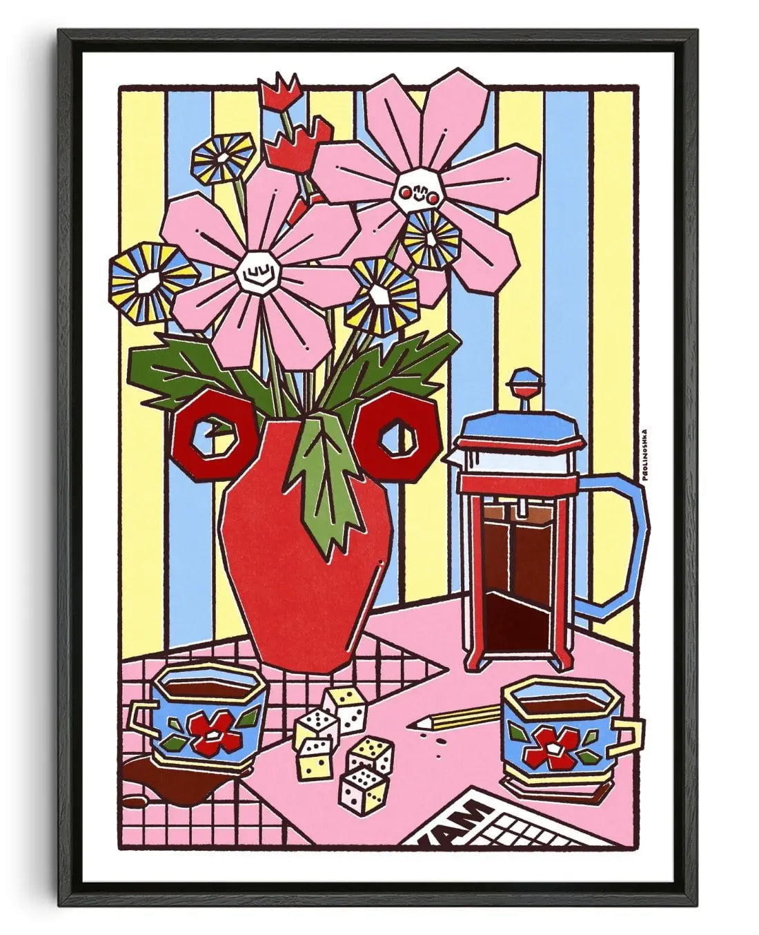 Après midi contemporary wall art print by Paolinoshka - sold by DROOL