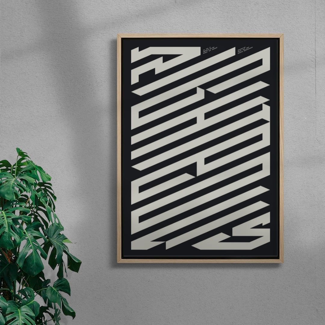 RIGHTEOUS contemporary wall art print by Xtian Miller - sold by DROOL