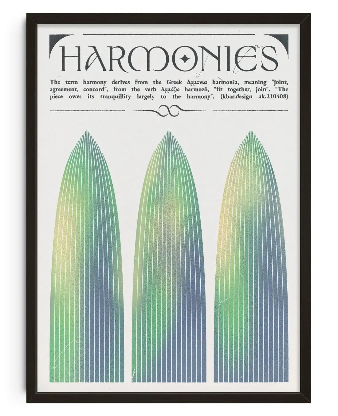 Harmonies contemporary wall art print by Alexander Khabbazi - sold by DROOL
