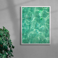 Thumbnail for haze in the water contemporary wall art print by Eve Lee - sold by DROOL