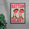 Bottom Heavy contemporary wall art print by Ciara Wade - sold by DROOL