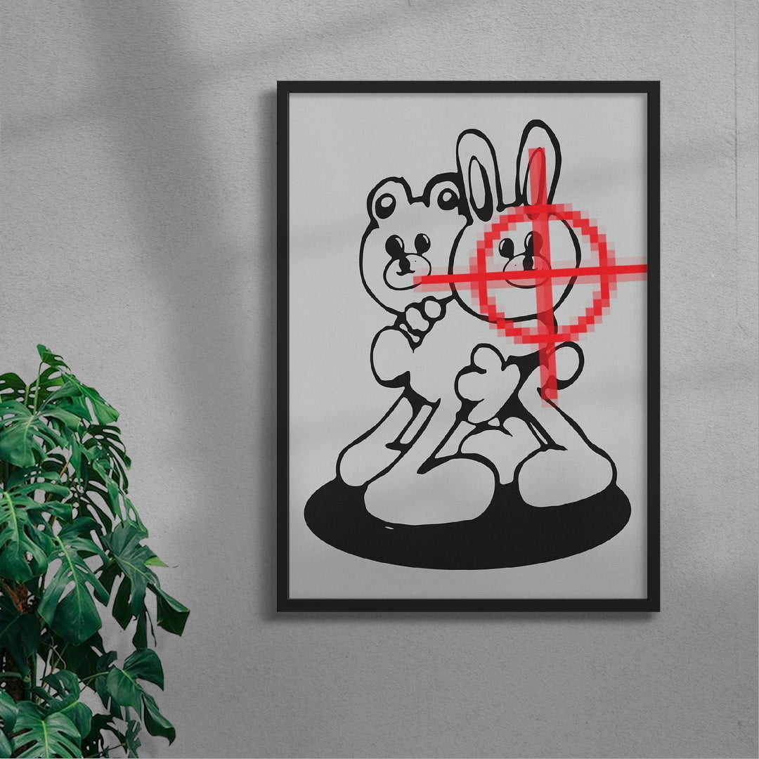 Care Bear - UNFRAMED contemporary wall art print by Sven Silk - sold by DROOL