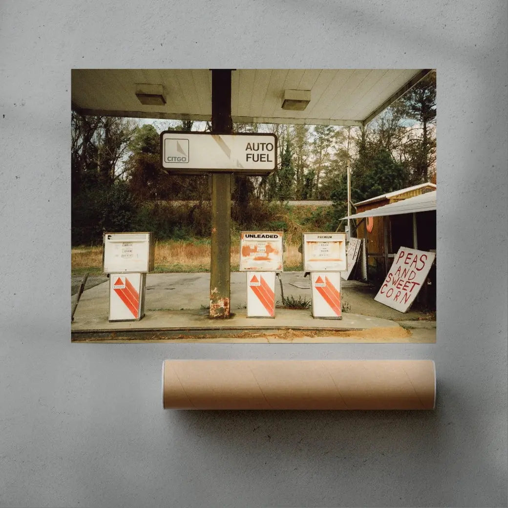 Unleaded contemporary wall art print by Kelsey Smith - sold by DROOL