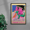 Kid Kaiju contemporary wall art print by Azaazelus - sold by DROOL